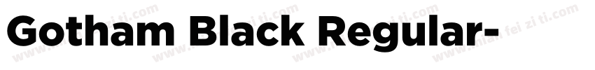 Gotham Black Regular字体转换